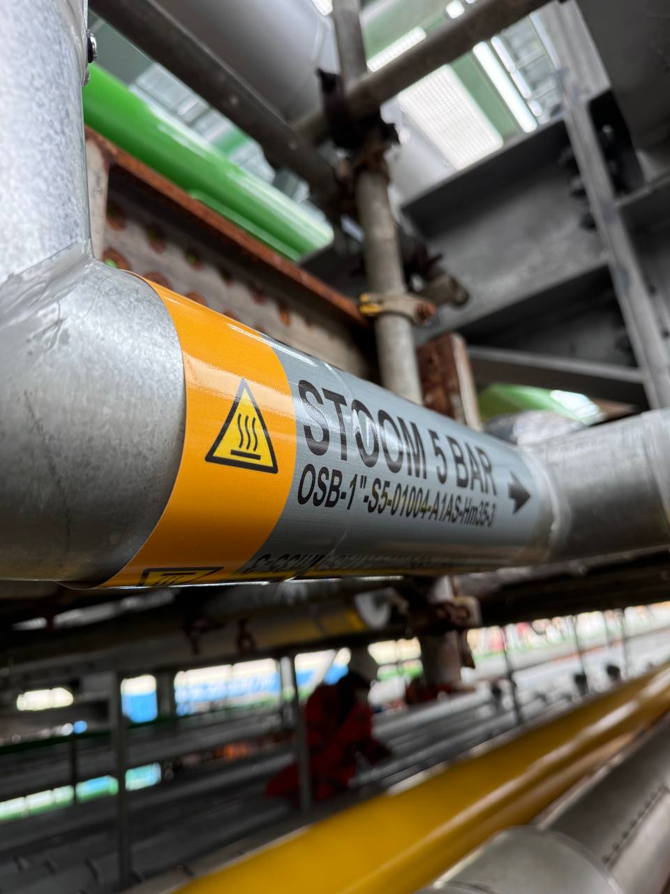 ANSI ASME compliant pipe markers for facilities